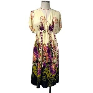 Ocean Breeze Womens Size S Printed Slinky Dress